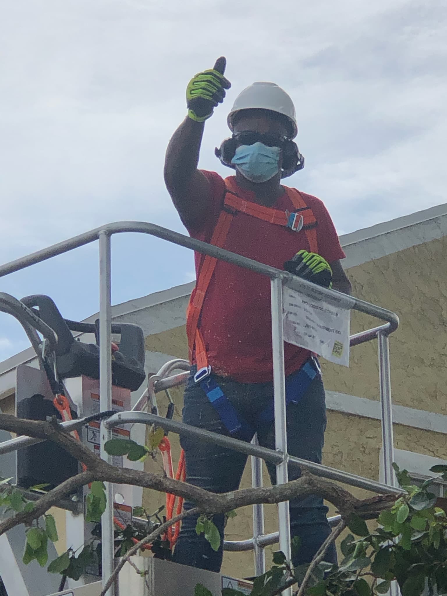 Dale at work on a job site